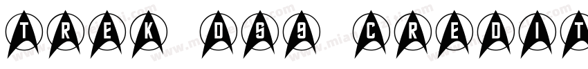 Trek ds9 credits字体转换